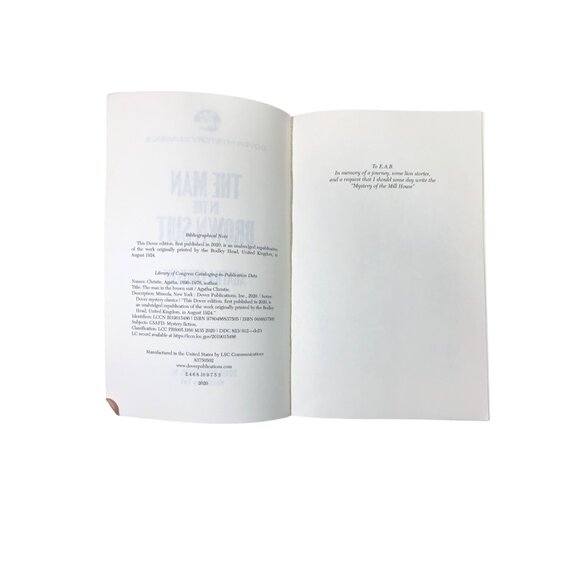 The Man In The Brown Suit By Agatha Christie Paperback Dover Mystery Classics Ed - Picture 6 of 8